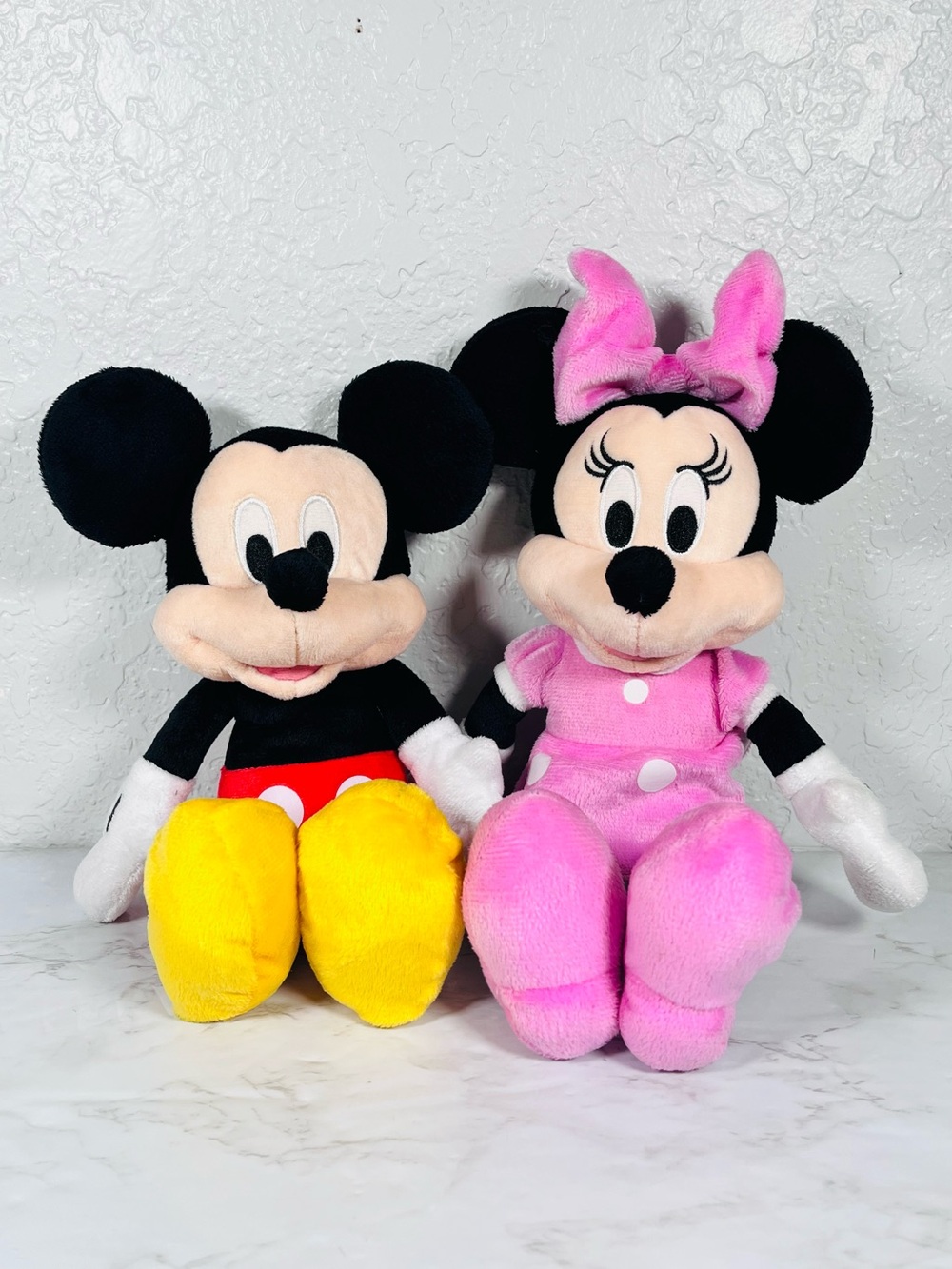 Disney Minnie & Mickey Plush Toy Set